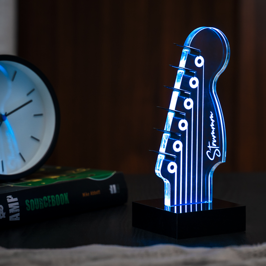 Guitar Pick Holder & Light - Stratocaster